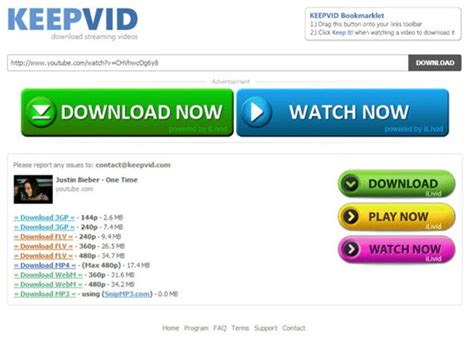 keepvid|YouTube to MP4 Converter 